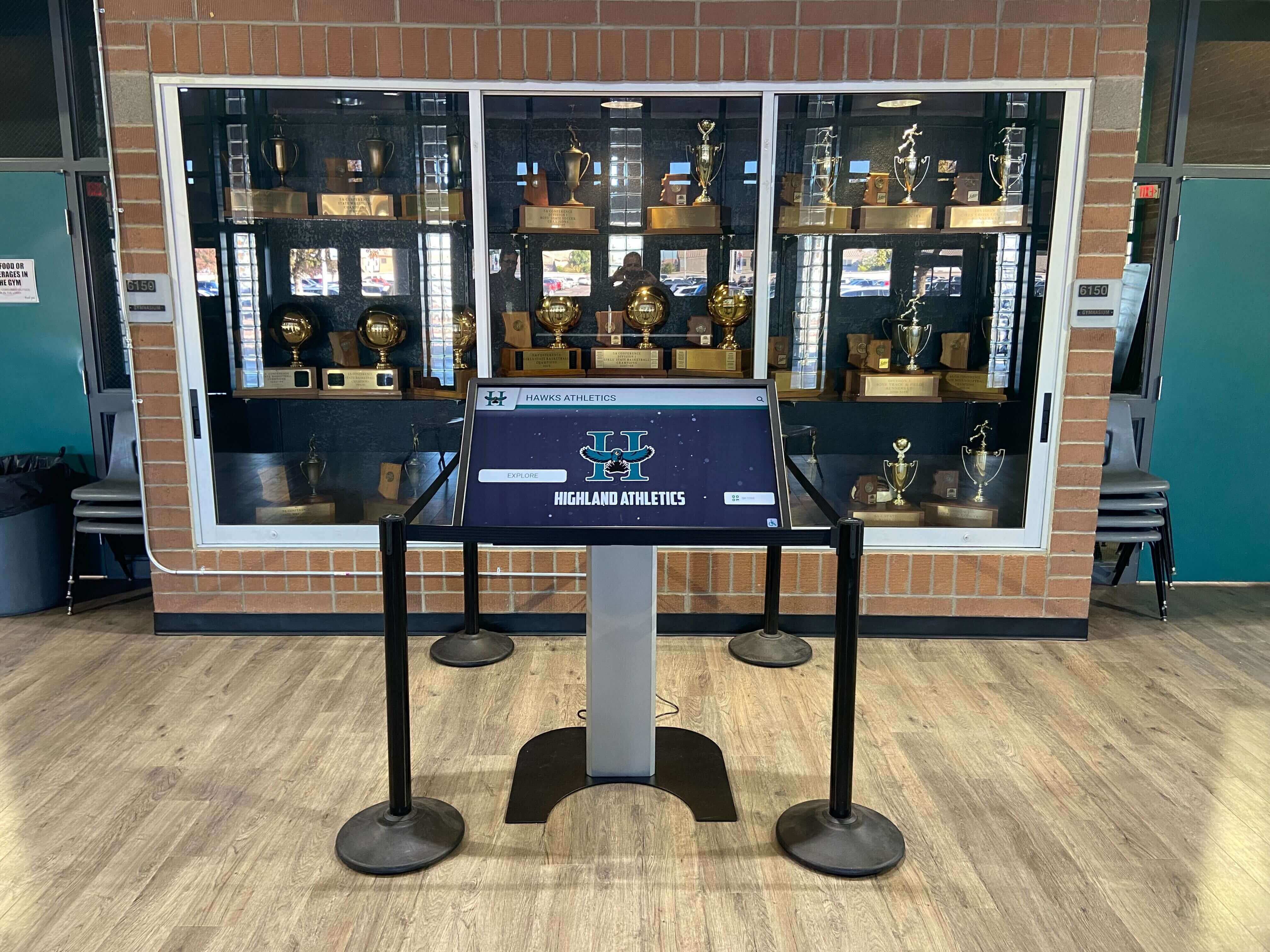 Digital athletic records display